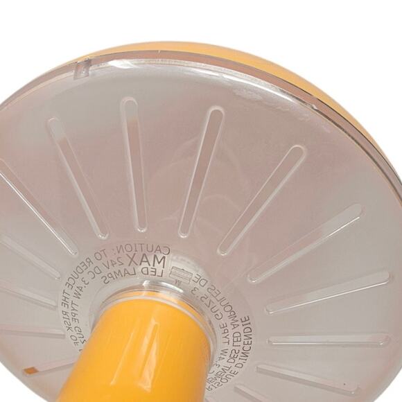 Vintage Ikea SKOJIG Orange Cloud Table Lamp Modern Kitsch Plastic Mushroom - Picture 3 of 4